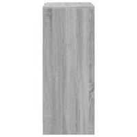 Dressoir met LED 77x34x85 cm bewerkt hout grijs sonoma eiken - thumbnail