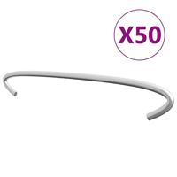 VidaXL Gabionhaken 50 st 20 cm gegalvaniseerd staal - thumbnail