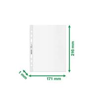 Leitz Recycle geperforeerde showtas, ft A5, 100 micron, gekorreld, doos van 25 stuks - thumbnail