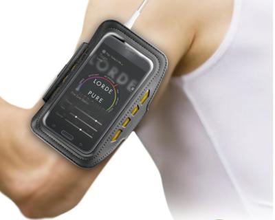 BeHello Universal LED Sportsarmband L Black