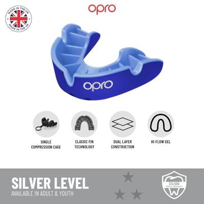 Opro 790007 Silver Superior Fit Mouthguard - No colour - JR