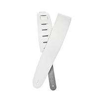 D&apos;Addario 25BL02 leren gitaarband wit - thumbnail
