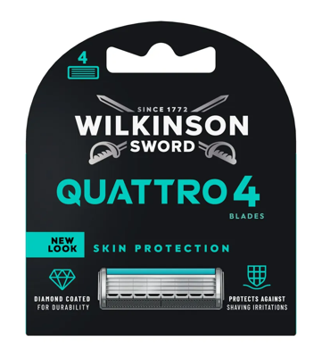 Wilkinson Wilkinson Sword Quattro Titanium Sensitive - 4 mesjes