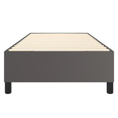 Boxspringframe kunstleer grijs 100x200 cm Boxspringframe kunstleer grijs 100x200 cm