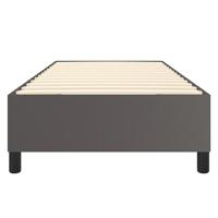 Boxspringframe kunstleer grijs 100x200 cm - thumbnail