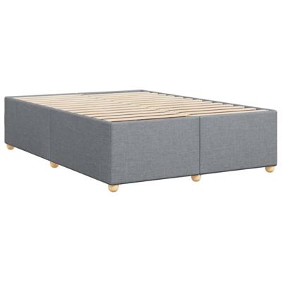 Bedframe zonder matras stof lichtgrijs 140x190 cm