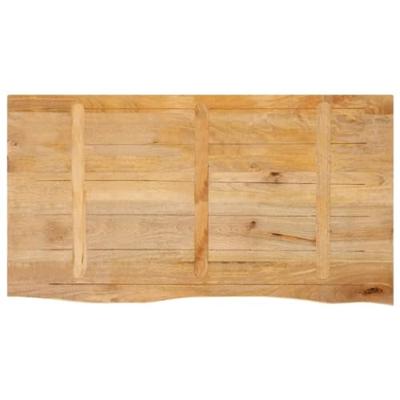 Tafelblad met natuurlijke rand 110x60x3,8 cm massief mangohout