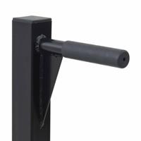VidaXL Dip station zwart 103.5 x 66.5 x 121.5 cm gepoedercoat staal - thumbnail