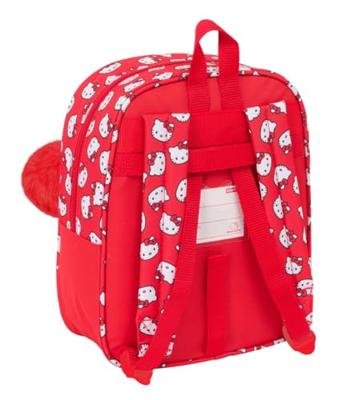 Schoolrugzak Hello Kitty Iconic Wit Rood 22 x 27 x 10 cm Schoolrugzak Hello Kitty Iconic Wit Rood 22 x 27 x 10 cm
