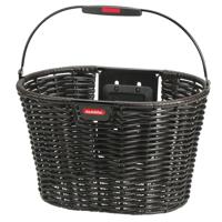 Klickfix Rixen kaul fietsmand structura oval donker bruin - thumbnail