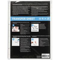 Creativ Company Transfer vellen, vel 21,5x28 cm, voor licht textiel, transparant, 5 vel/ 1 doos - thumbnail