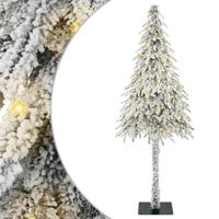 VidaXL Kerstboom met 300 led met standaard wit 210 cm pe en staal - thumbnail