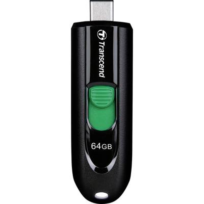 Transcend JetFlash 790C USB-stick 64 GB Zwart TS64GJF790C USB-C 3.2 Gen 1