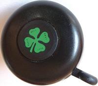 REICH bel "klaverblad" bell shamrock brass black - thumbnail