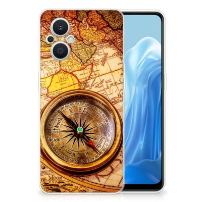 OPPO Reno8 Lite Siliconen Back Cover Kompas OPPO Reno8 Lite Siliconen Back Cover Kompas