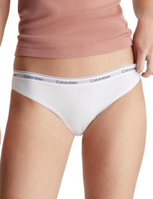 Calvin Klein ondergoed dames 3-pack Bikini Slips dames - MPI - Lage dames slips katoen - S - Wit - Onderbroek - Ondergoed