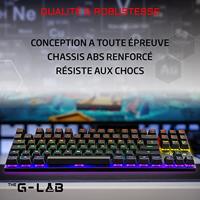 Speler -toetsenbord - de g -lab - keyz -mercury -b/fr - Mechanics - TKL - zwart - thumbnail