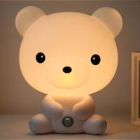 Baby slaapkamer lampen nacht Cartoon huisdieren Pvc Plastic slapen geleid Kid Lamp lamp bear(US) - thumbnail