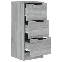 Dressoir 30x30x70 cm bewerkt hout grijs sonoma eikenkleurig - thumbnail
