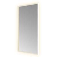 Hotbath &MORE Spiegel direct en indirect LED color changing spiegelverwarming met afstandsbediening Mat wit SQU510WH - thumbnail