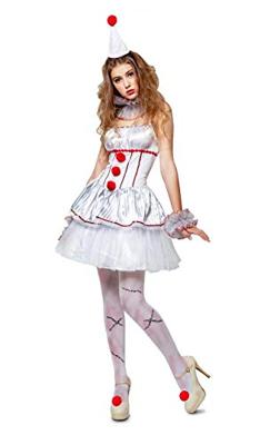 Kostuums voor Volwassenen My Other Me Mysterieuze vrouw Clown (4 Onderdelen) - Maat: XL - Maat: XL