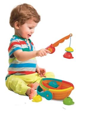 Clementoni baby vissen vangen kleurenspel, 5dlg.