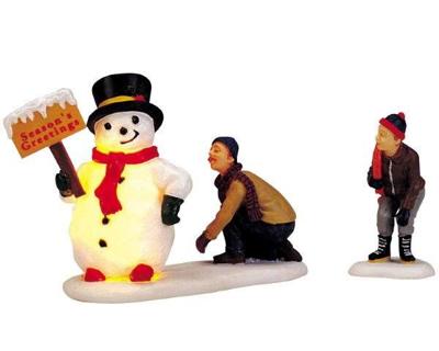 Kerstfiguur Frosty's friendly greeting LEMAX - Lemax Kerstfiguur Frosty's friendly greeting LEMAX - Lemax