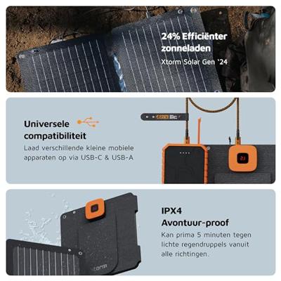 Xtorm Solar Booster 14W - Foldable Solar Panel Oplader