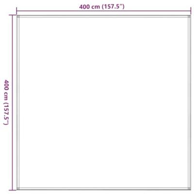 VidaXL Tenttapijt 400x400 cm beige - thumbnail
