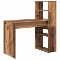 Bureau met plank Oud hout 113 x 54 x 120 cm Bewerkt hout - thumbnail