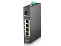 ZyXEL RGS100-5P Unmanaged L2 Gigabit Ethernet (10/100/1000) Power over Ethernet (PoE) Zwart - thumbnail