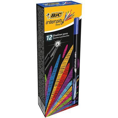 Fineliner bic intensity f blauw | 12 stuks Fineliner bic intensity f blauw | 12 stuks
