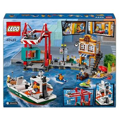 LEGO city 60422 haven met vrachtschip - thumbnail