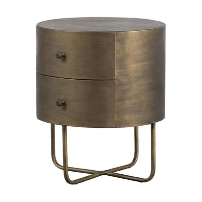WOOOD Glossy nachtkastje Antique Brass