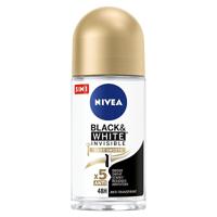Nivea Deodorant black & white smooth roller 50 Milliliter - thumbnail