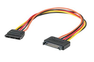 Roline Computer Aansluitkabel [1x SATA-stroombus - 1x SATA-stroomstekker] 0.30 m Meerdere kleuren