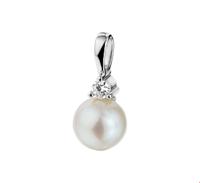 TFT Hanger Witgoud Parel En Diamant 0.05 Ct. - thumbnail