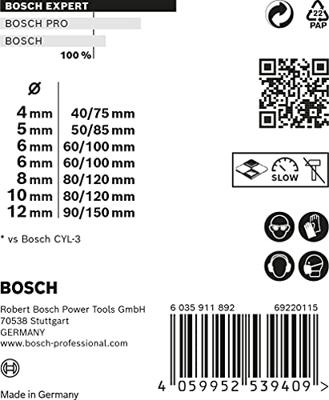 Bosch Accessoires Expert MultiConstruction CYL-9 boor 4/5/6/6/8/10/12 mm 7-delig - 2608900647