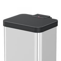 Hailo Oko Duo Plus M Pedaalemmer 2x9L RVS/Zwart - thumbnail