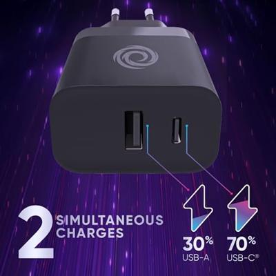 Oniverse AC Adapterkabel 65W USB C Switch 2 Zwart (1,5 meter)