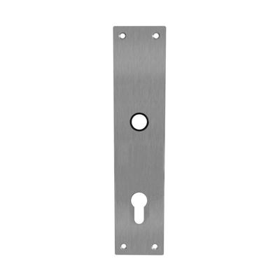 Schild renovatie rechthoekig 250 x 55mm x 2mm profielcilindergat 92mm RVS