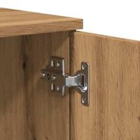 Tv-meubel 140x35x40 cm bewerkt hout artisanaal eikenkleur - thumbnail