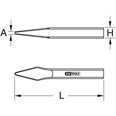 KS Tools BRONZEPlus kruisbeitel, 400 mm 9632483
