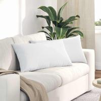 VidaXL Sofa kussens 2 pcs wit 80 x 40 cm stof - thumbnail