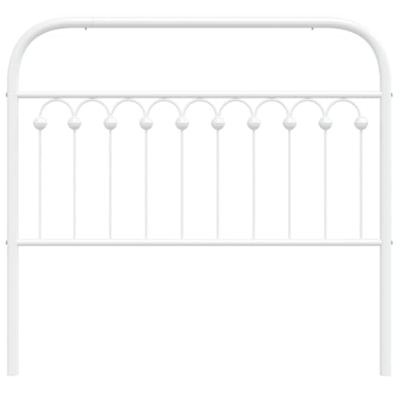 Hoofdbord 107 cm metaal wit Hoofdbord 107 cm metaal wit