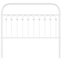 Hoofdbord 107 cm metaal wit - thumbnail