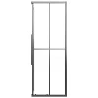 VidaXL Douchecabine 70x70x180 cm mat esg zwart - thumbnail