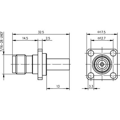 Telegärtner 100023767 100023767 TNC-connector Bus, inbouw 50 Ω 1 stuk(s) Telegärtner 100023767 100023767 TNC-connector Bus, inbouw 50 Ω 1 stuk(s)
