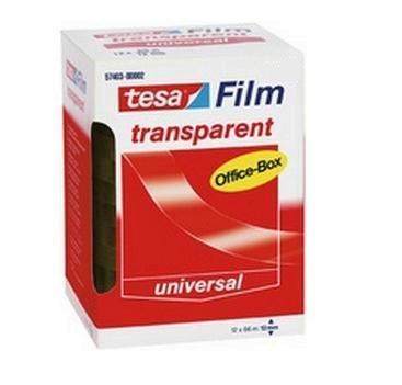 Plakband tesafilm 66mx19mm transparant 8 rol Plakband tesafilm 66mx19mm transparant 8 rol