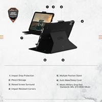 Urban Armor Gear Scout Folio Back cover Zwart Tabletcover - thumbnail